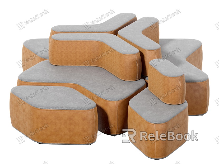 Modern shaped sofa model