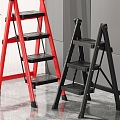 Folding Ladder Ladder Ladder Folding Ladder Escalator Safety Ladder Folding Herringbone Ladder 3d model