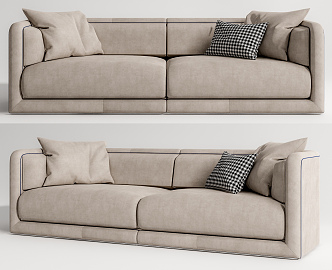 Modern double sofa 3d model