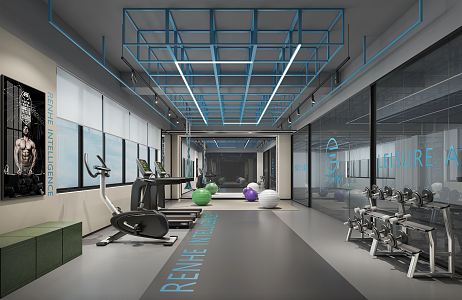 INDUSTRIAL LOFT GYM 3d model