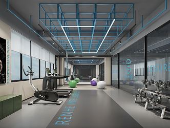 INDUSTRIAL LOFT GYM 3d model