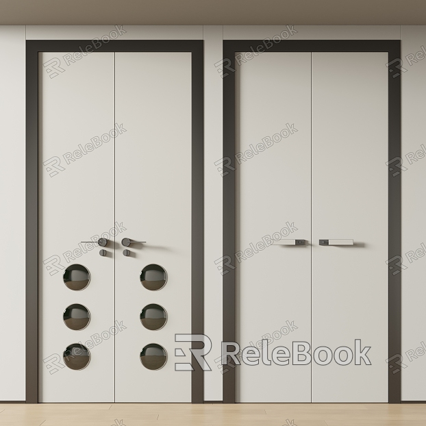 Modern double door model