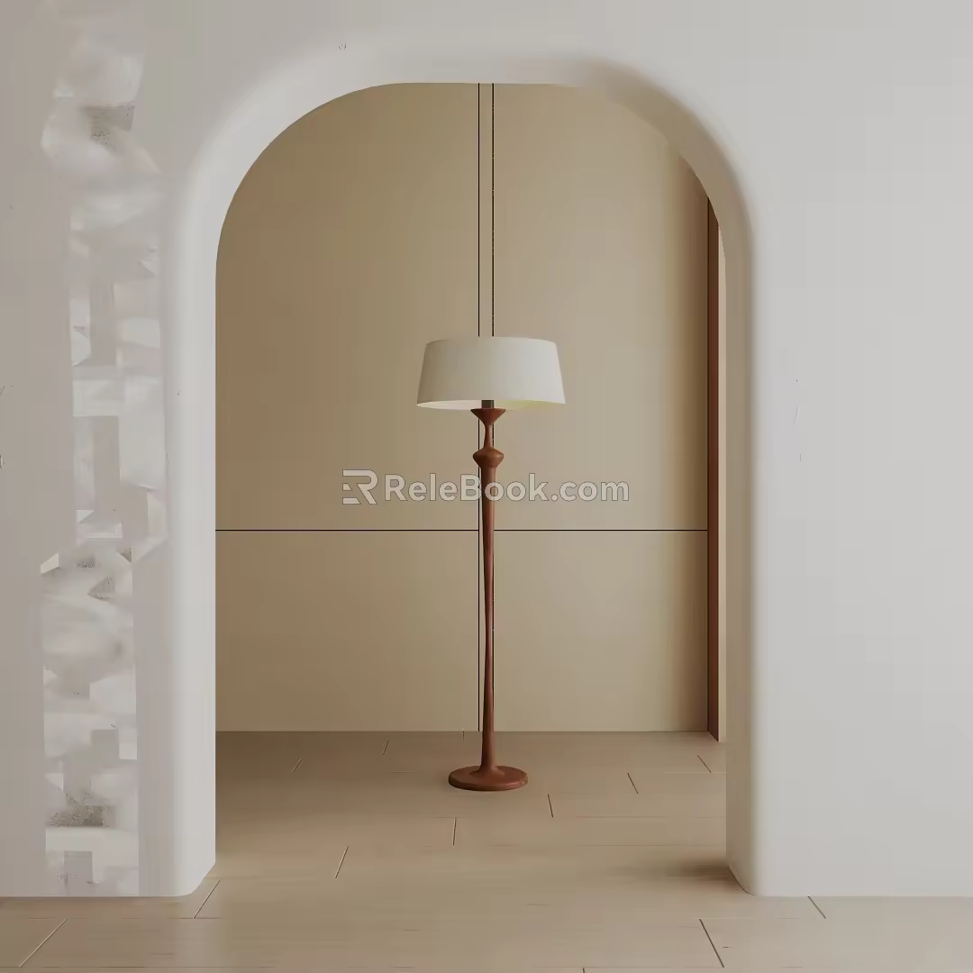Modern floor lamp 3d model