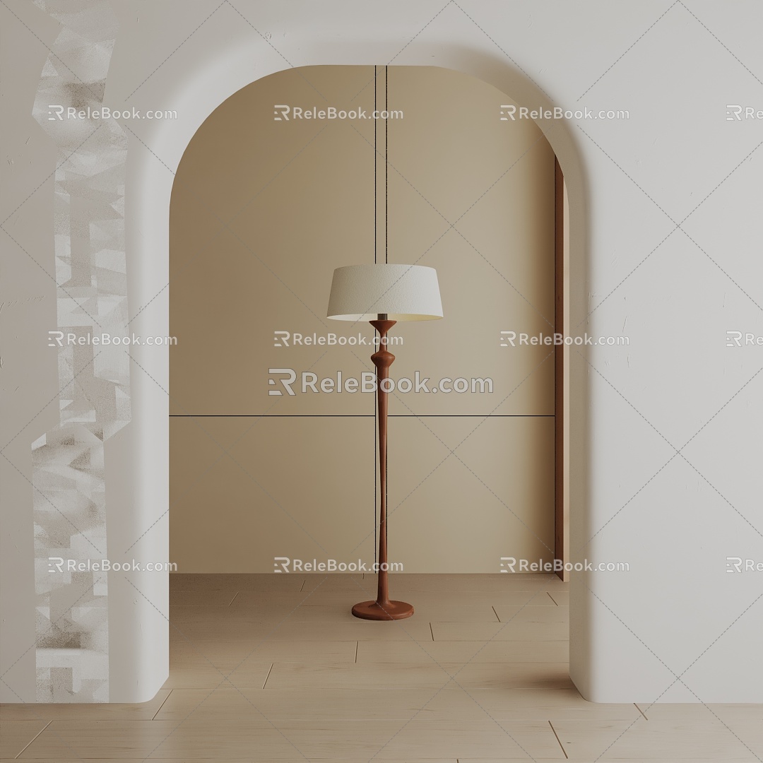 Modern floor lamp 3d model