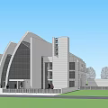 Ancient Architecture Inspired Modern Museum Design With Curved Roof And Glass Walls