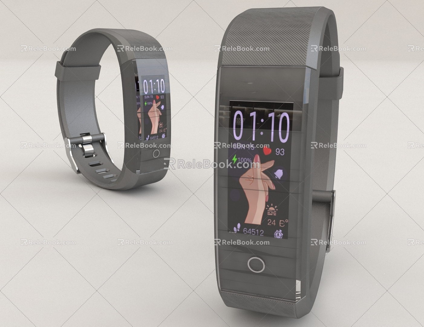 Smart bracelet watch accessories 3d model