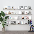 Books Book Shelf Book Shelf Books and Journals Books and Magazines 3d model