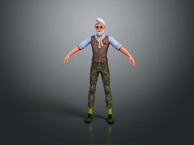 Old Man Old Man Grandpa Chinese Old Man Asian Old Man Oriental Old Man Old Man Old Man 3d model