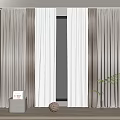 Brown Curtains With White Sheer For Bright Modern Window In Natural Light Room