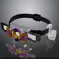 Transforming Belt With Black Strap Gold Core Purple Accents And White Components