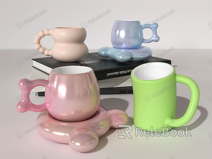 Modern Cup Cartoon Cup model