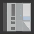 Sleek Stainless Steel Refrigerators and Freezers with Open Door Interior Shelves Drawers and Control Panel