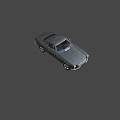 Classic Gray Two Door Car With Sleek Body And Vintage Hardtop Wheels