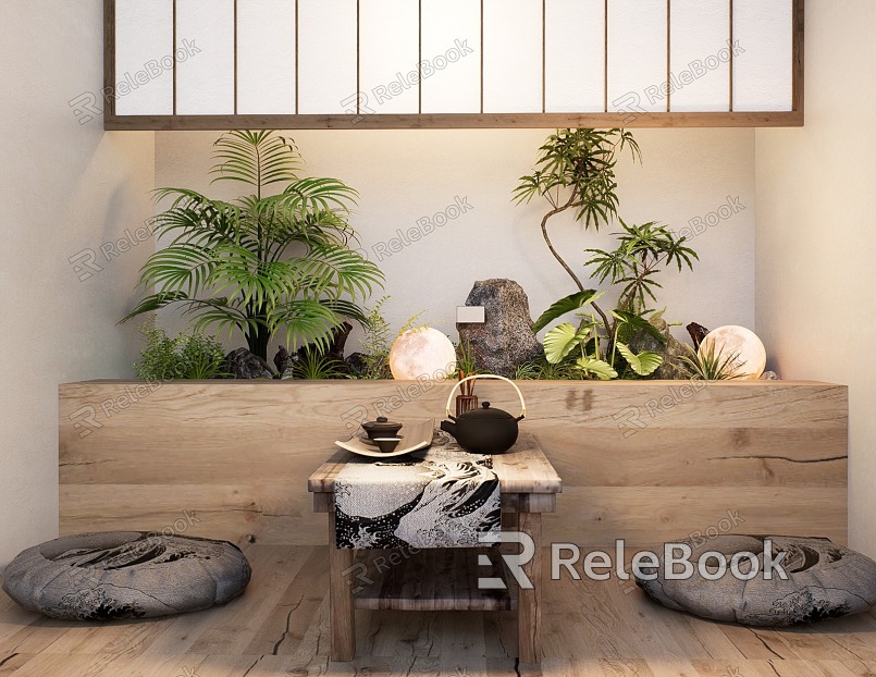 Japanese Landscape Sketches Indoor Landscaping Landscape Plants Flowers and Plants model