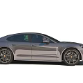 Gray Porsche Panamera Luxury Sports Sedan With Sleek Design And Alloy Wheels