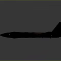 Aerospace Camouflage Fighter Jet With Glowing Thrusters And Underwing Missiles