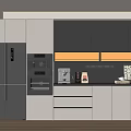 Modern Sideboard Minimalist Sideboard 3d model