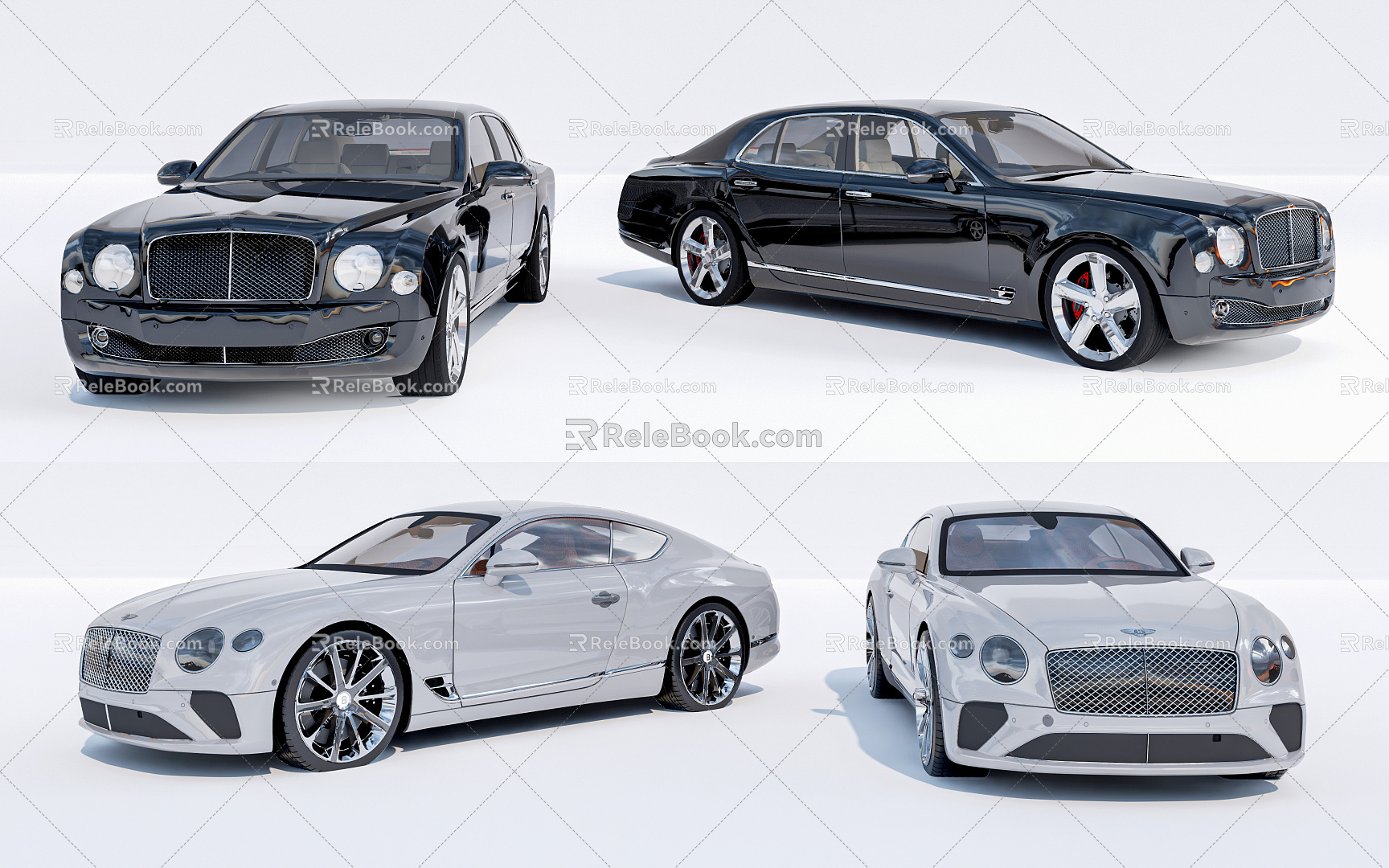 Modern cars, cars, vehicles, vehicles 3d model