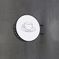 Modern signboard shop side move 3d model