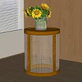 Log wind side a few rattan side 3d model