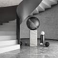 Modern Sculpture Stairs 3d model