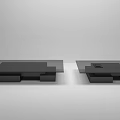 Modern Coffee Table Design With Rectangular Top And Lower Shelf For Living Room 3d model