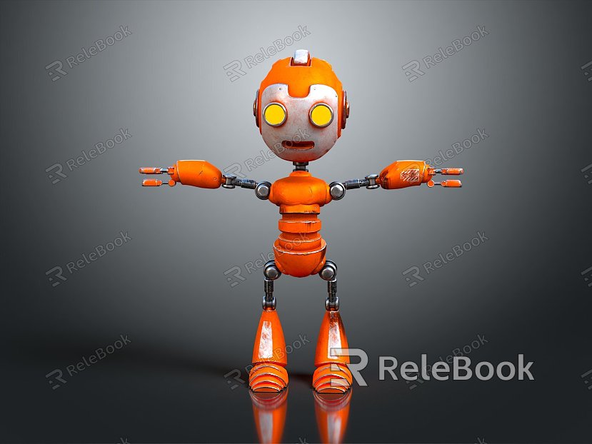 Modern Robot Robot Assistant Small Robot Robot Butler model