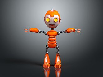 Modern Robot Assistant Small Robot Butler 3d model