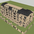 Luxurious Three Story Townhouse With Stone Facade Lush Greenery And Large Windows