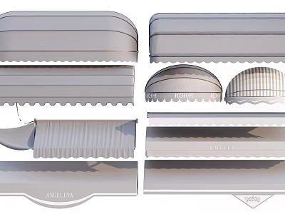 Different Styles of Awnings for Outdoor Spaces with Modern and Classic Designs 3d model