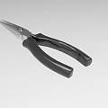 Durable Industrial Long Nose Pliers With Black Handles And Metal Jaws