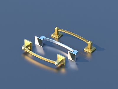 Door handle hardware 3d model