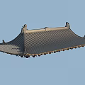 Chinese Eaves Ancient Building Roof Ancient Building Roof Tiles 3d model