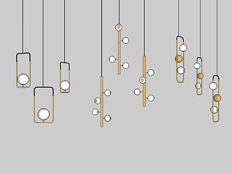 Light Luxury Chandelier 3d model