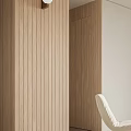 Minimalist Modern Living And Dining Room Interior With Wooden Furniture Sofa And Pendant Light