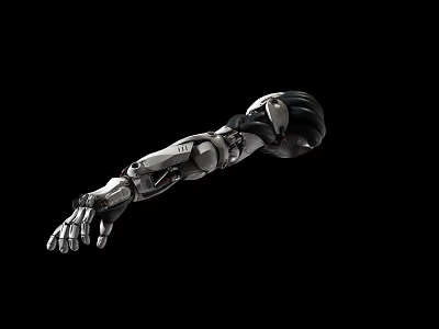 Smart Machine Robotic Arm Featuring Precision Mechanical Components And Advanced Design 3d model