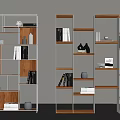 Partition Cabinet Bookcase Showcase 3d model