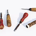 Modern tools Old chisel 3d model