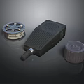 Tactical Weapon Components Including Ammunition Reel Black Device And Accessory Cap