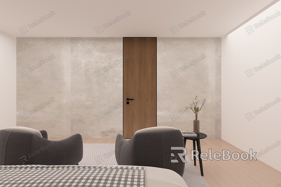 Bedroom Swing Door Minimalist Swing Door Simple Swing Door Swing Door model