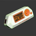 White And Orange Portable Safety Device With Easy Operation Button And Indicator 3d model