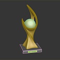 Modern Trophy World Cup Soccer Trophy Champions Trophy 3d model