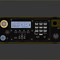 Rugged Yellow Portable Electronic Device With Display Screen Keypad And Interface Ports