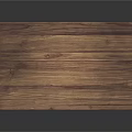 Rectangular Wooden Dining Table With Wood Grain Surface And Metal Legs