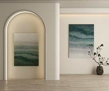 modern decorative painting 3d model