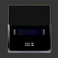 Modern Self-service Kiosk With Digital Display Screen And Control Panel Design 3d model
