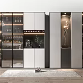 Modern Wine Cabinet 3d model