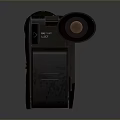 Modern Black Computer Accessory With Lens Feature And JC Logo Design 3d model