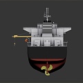 Bulk carrier large cargo ship cargo ship small cargo ship 3d model