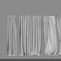 Stylish White Curtains with Various Hanging and Pleated Designs for Interior Decoration